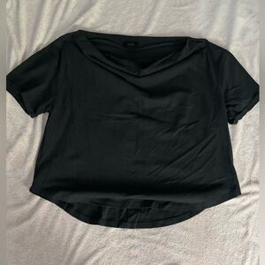 Nuuds Black Short Sleeve Women's Top - off-the shoulder